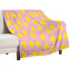 Sweet Lemon Pattern Lightweight Throw Blanket