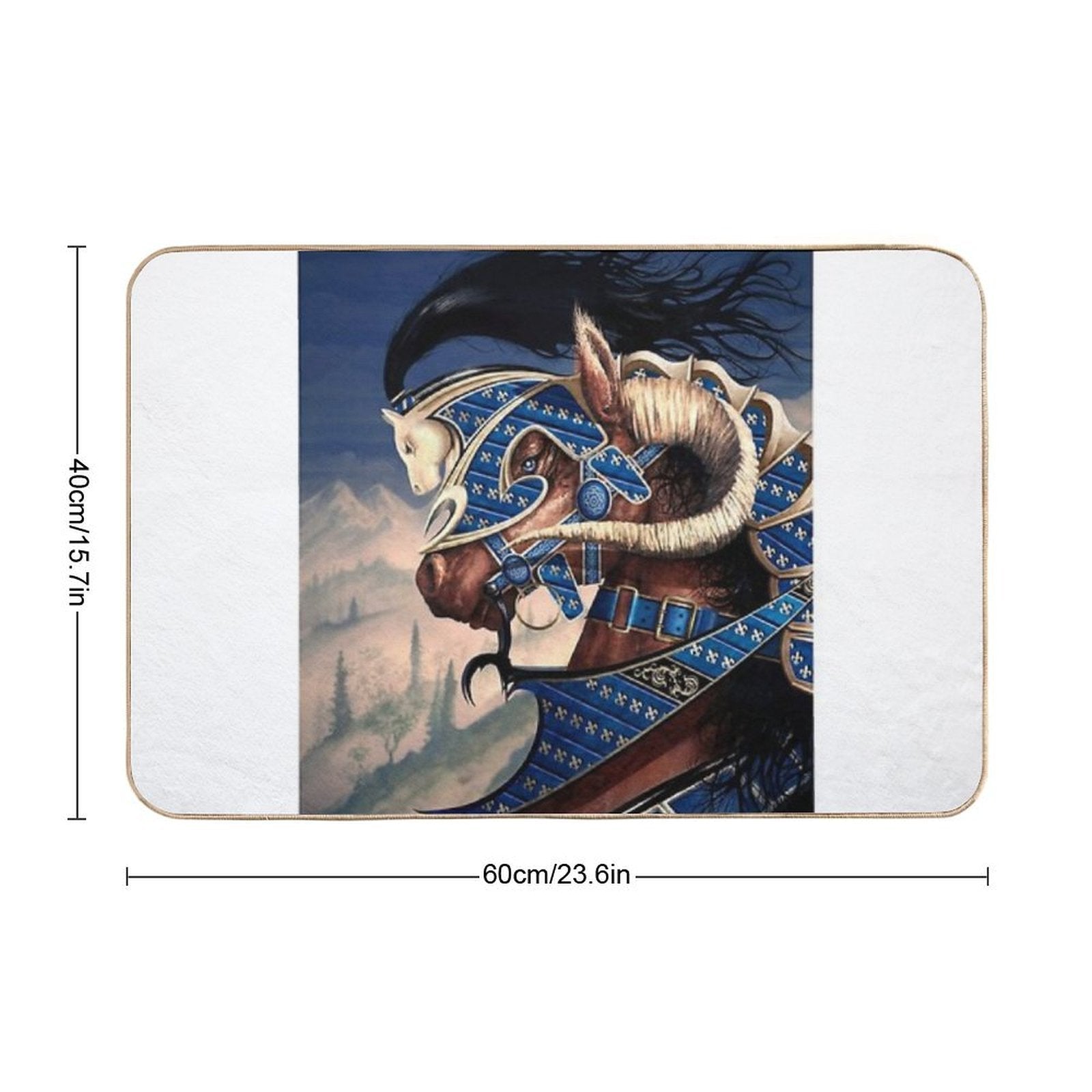 Yuellas The Bulvaen Horse  Multi-Purpose Bath Mat