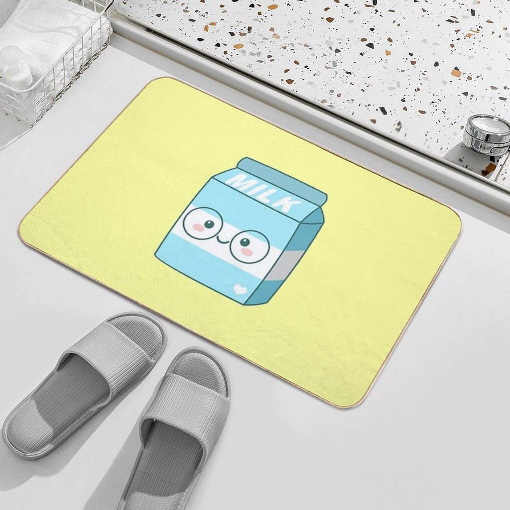 Kawaii Milk  Dirt-Trapping Bath Mat
