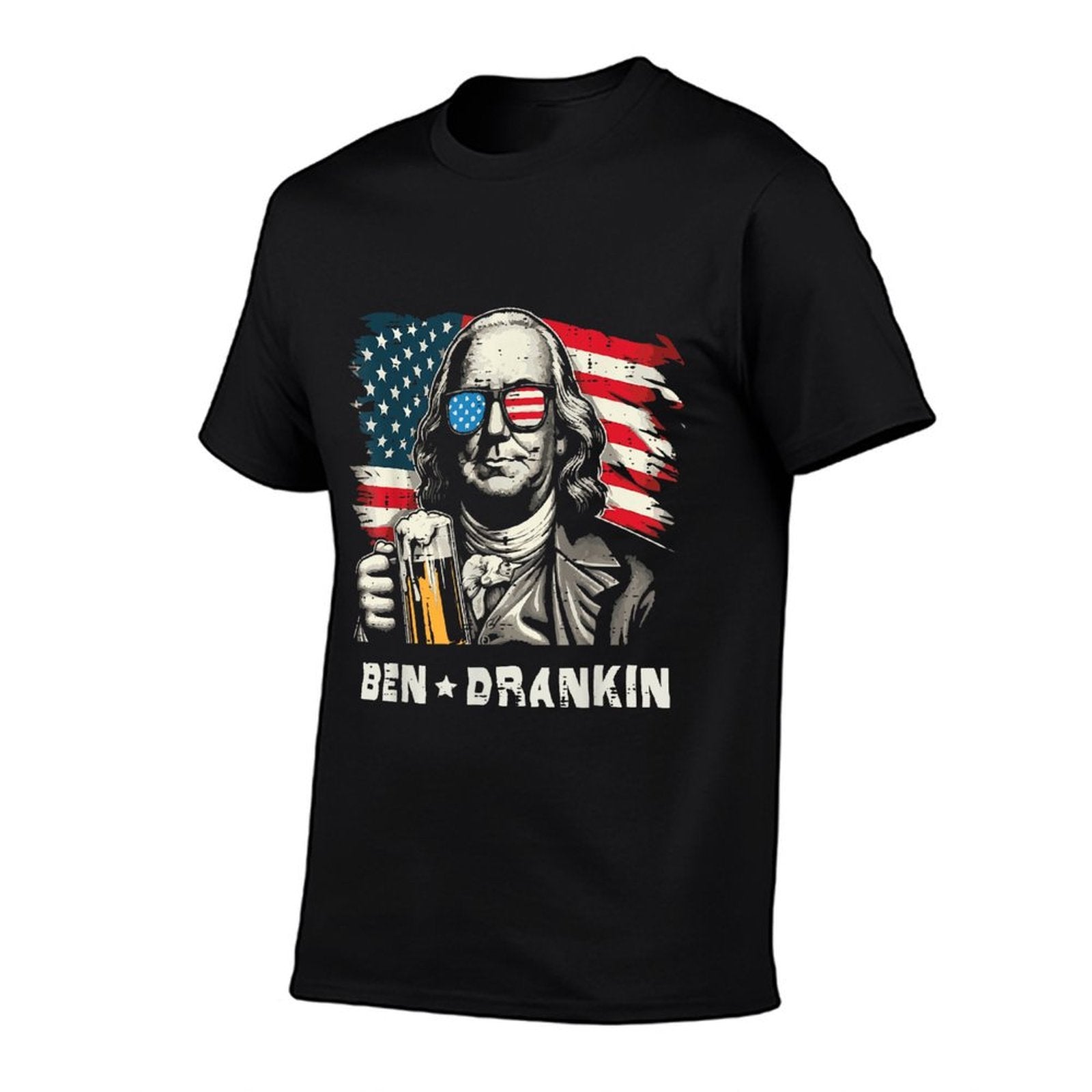 4th Of July Franklin Ben Drankin American Dad Men Women  Cotton T-Shirt