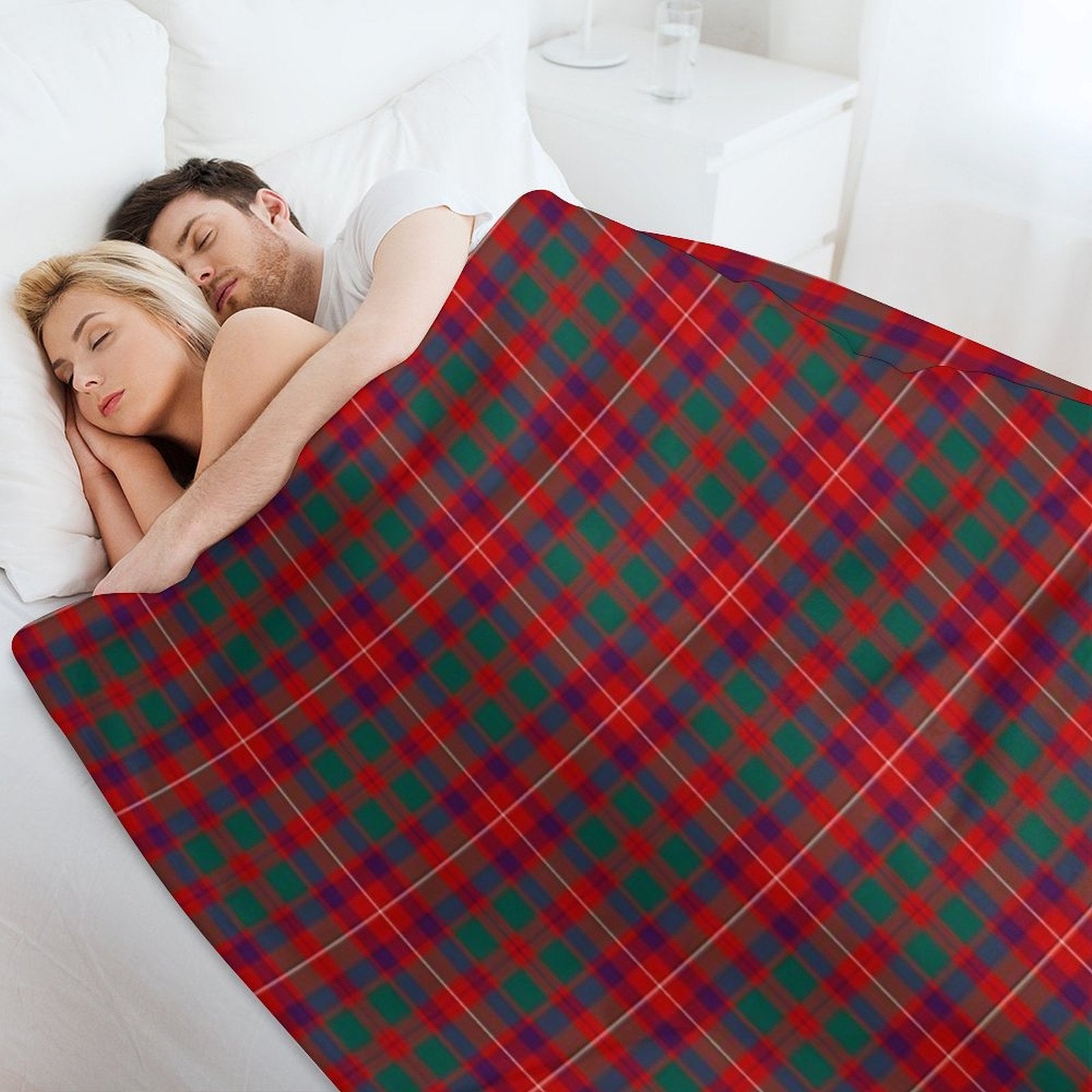 Clan Geddes Tartan All-season Throw Blanket