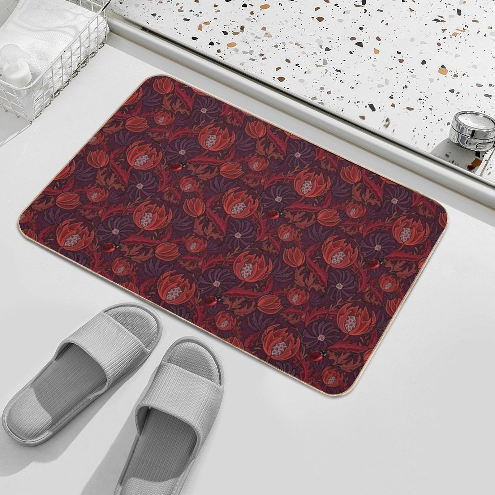 Find A Ladybug  Odorless Bath Mat