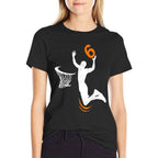 6 Year Old Basketball Dunk 6th Birthday Party Boys  Polyester Blend T-Shirt