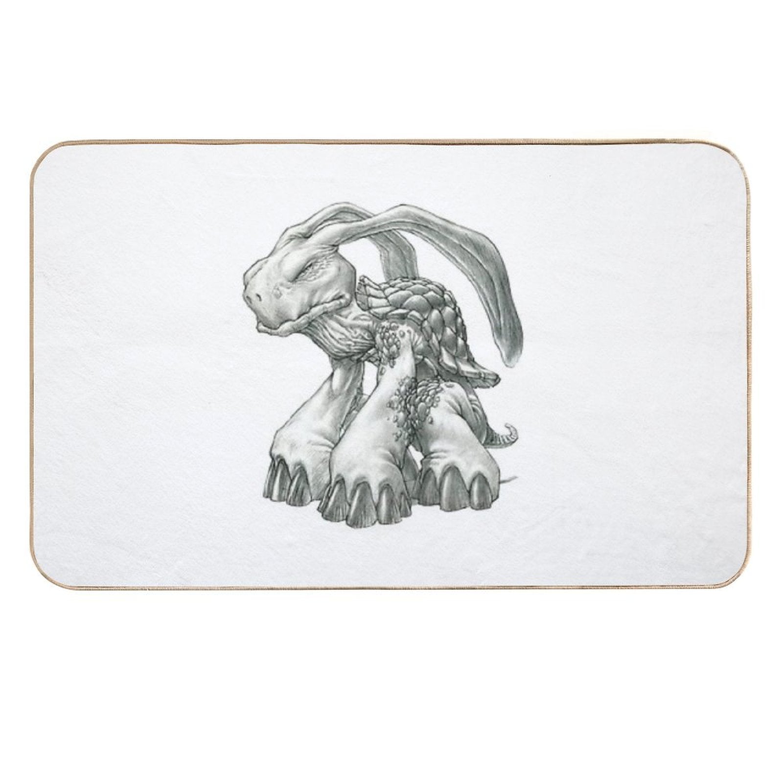 The Malaysian Rabbit-Eared Tortoise  Dirt-Trapping Bath Mat