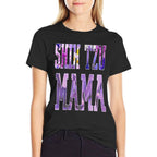 Shih Tzu Mama – Floral Dog Lover Design for Proud Pet Moms Premium  Wrinkle-resistant T-Shirt