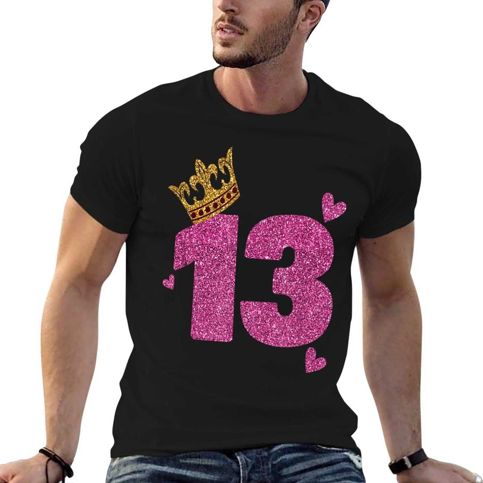 13th Birthday Crown 13 Years Old Bday  Classic T-Shirt