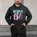 13th Horse Birthday Thirteen Year Old Girl Horses Birthday Casual Wear Hoodie