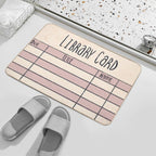 Library Card  Stain-Proof Bath Mat