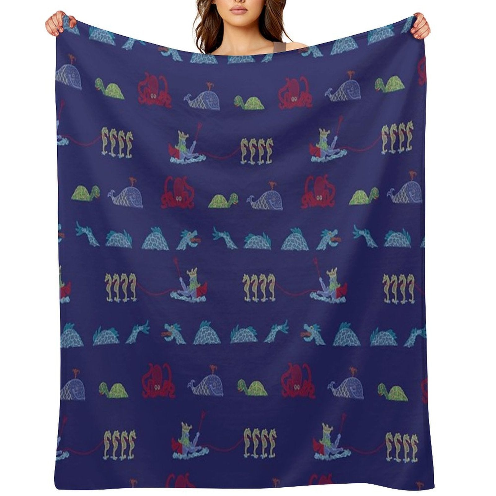 Electrical Water Pageant Eco-conscious Throw Blanket