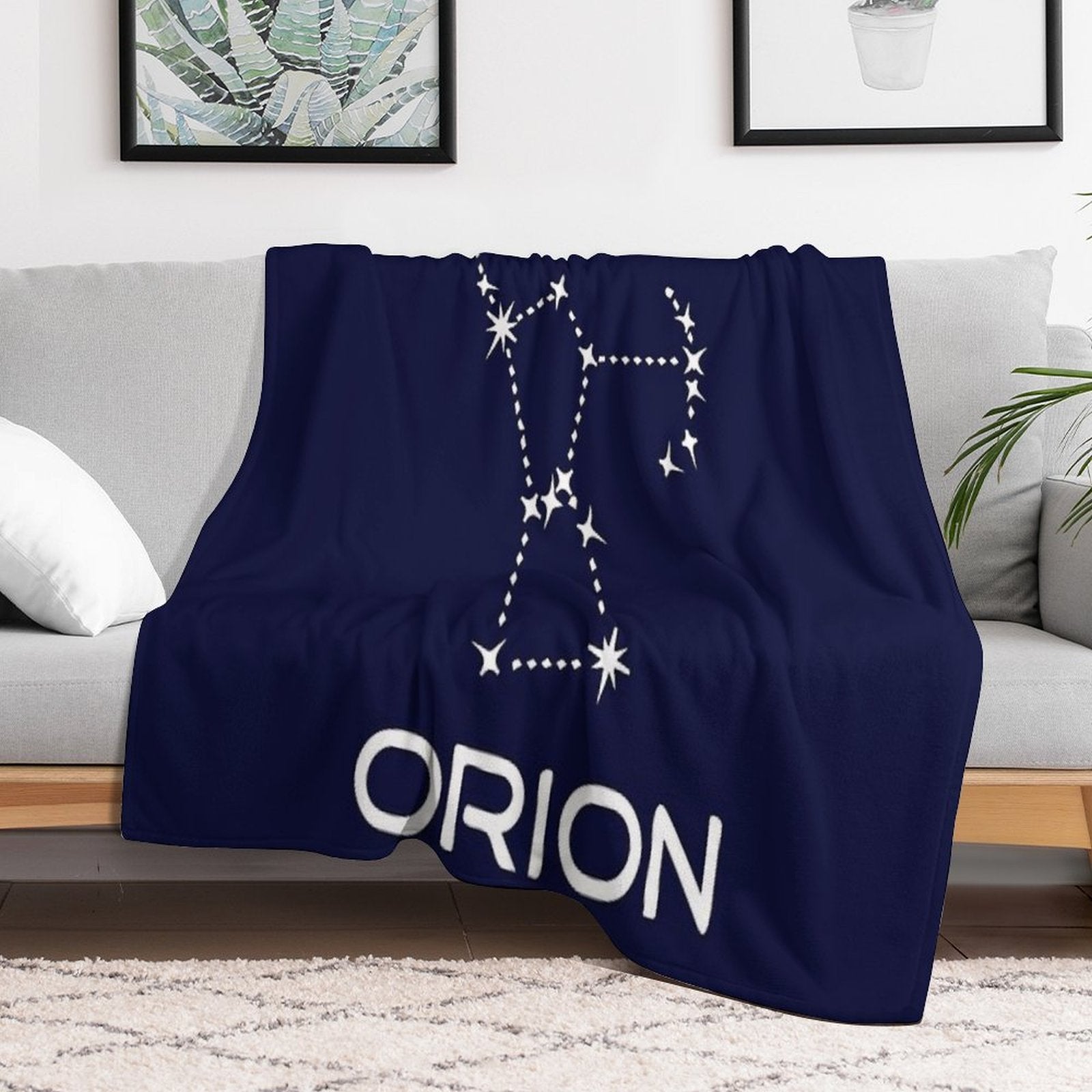Orion-constellation Travel-friendly Throw Blanket