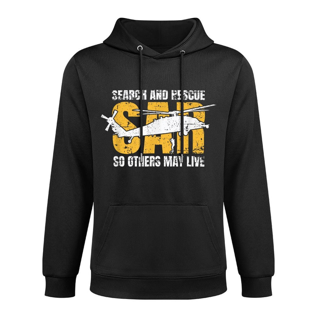 Search And Rescue Helicopter SAR Vintage Distressed Design Layering Staple Hoodie