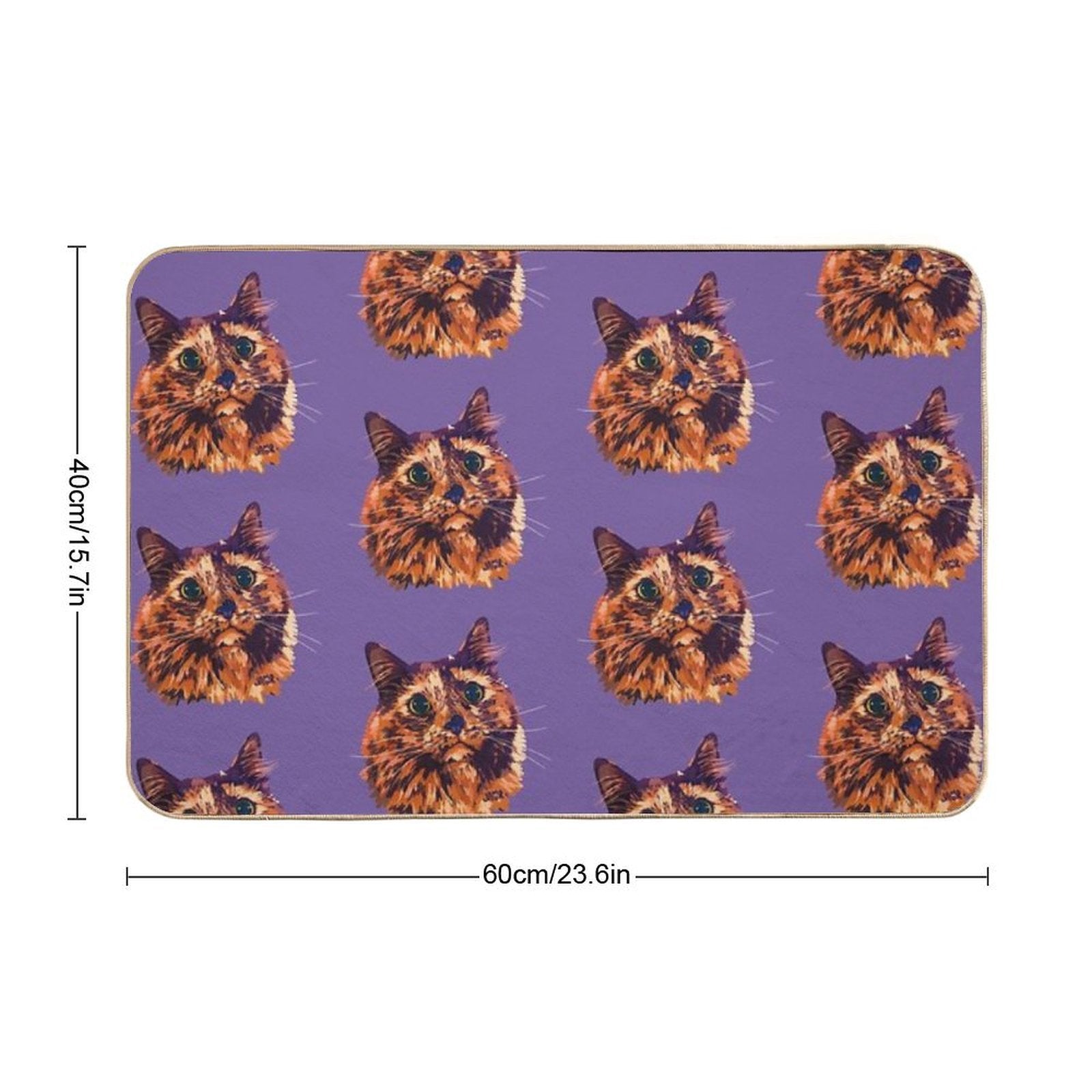Tortoiseshell Mocha  High-Traffic Bath Mat