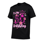50 Year Old Birthday Flower It's My 50th Birthday Squad  Summer-ready Fabric T-Shirt