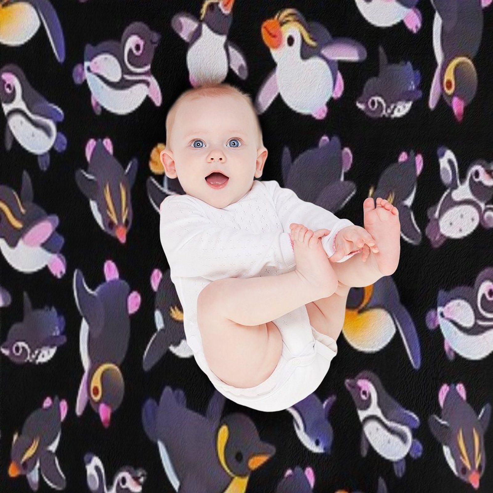 Penguin Day - Namedark Lightweight Throw Blanket