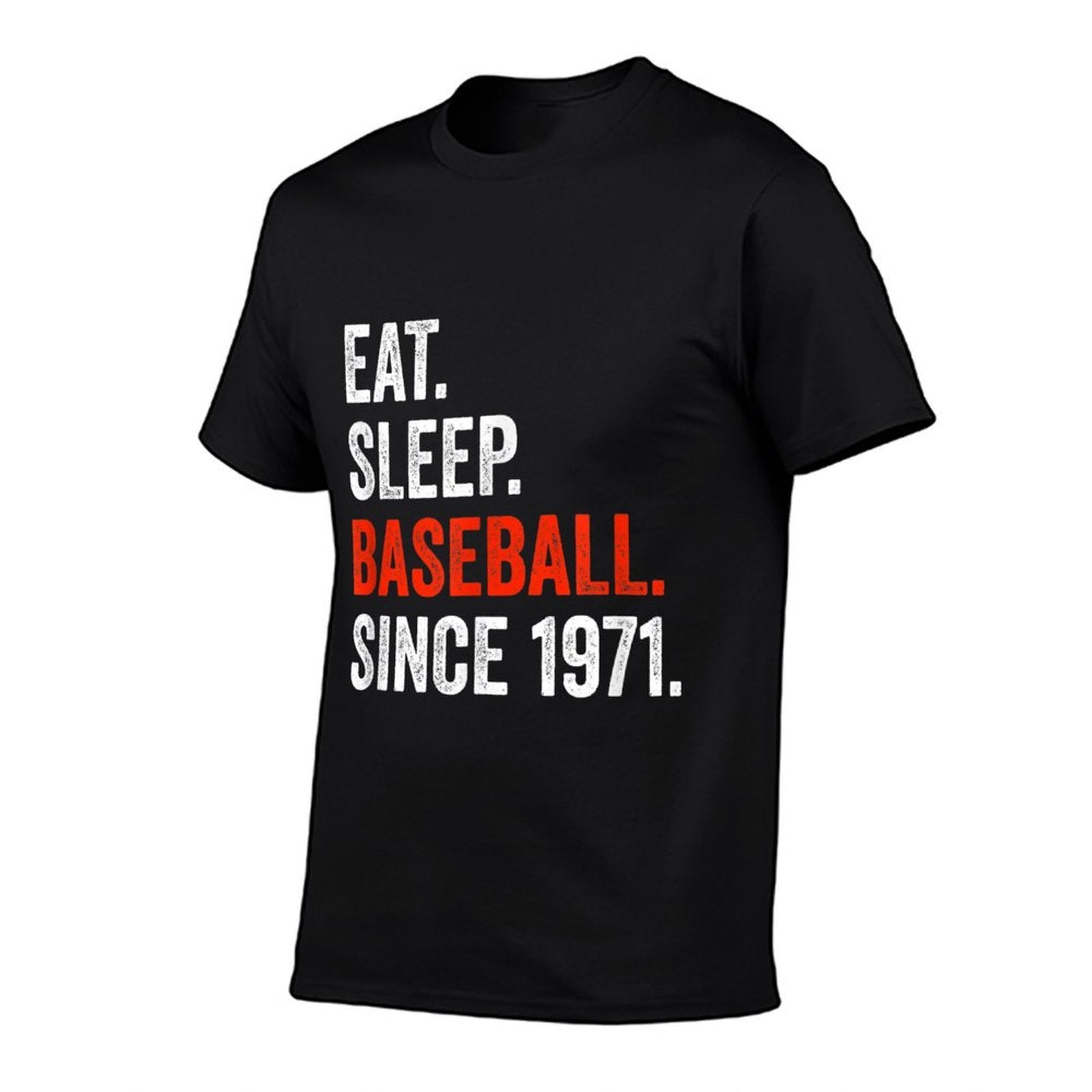 50th Birthday Baseballs Eat Sleep Since 1971 Men Women  Odor-resistant T-Shirt