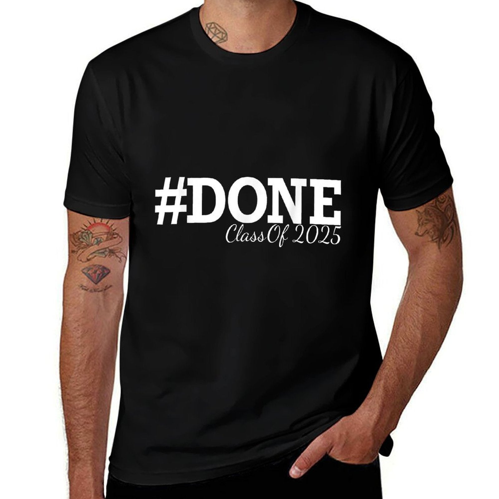 #DONE Class of 2025 Graduation for Her Him Grad Senior 25  Stretchy T-Shirt