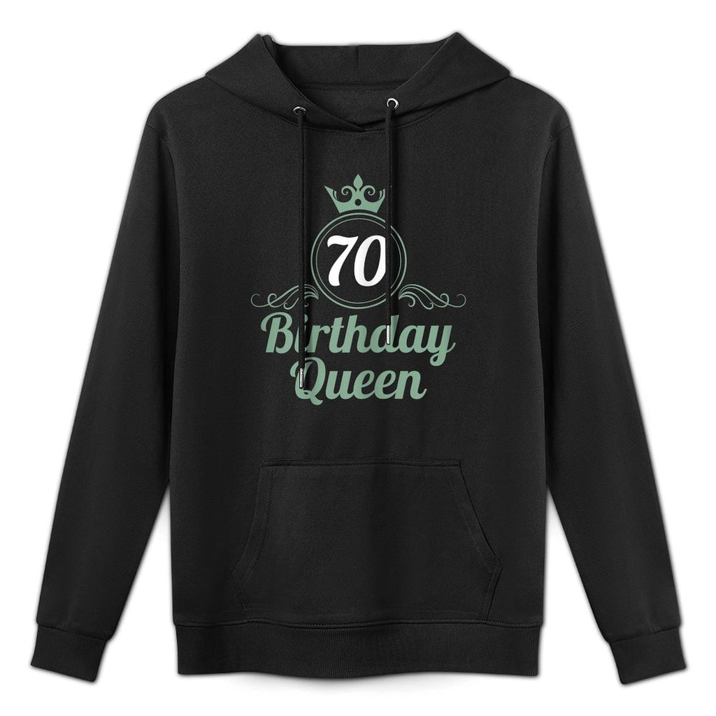 Womens 70 Years Birthday Queen 70 Birthday 70th Birthday Colorfast Hoodie