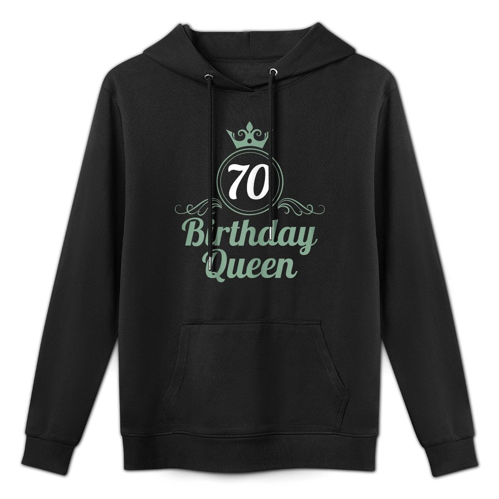 Womens 70 Years Birthday Queen 70 Birthday 70th Birthday Colorfast Hoodie