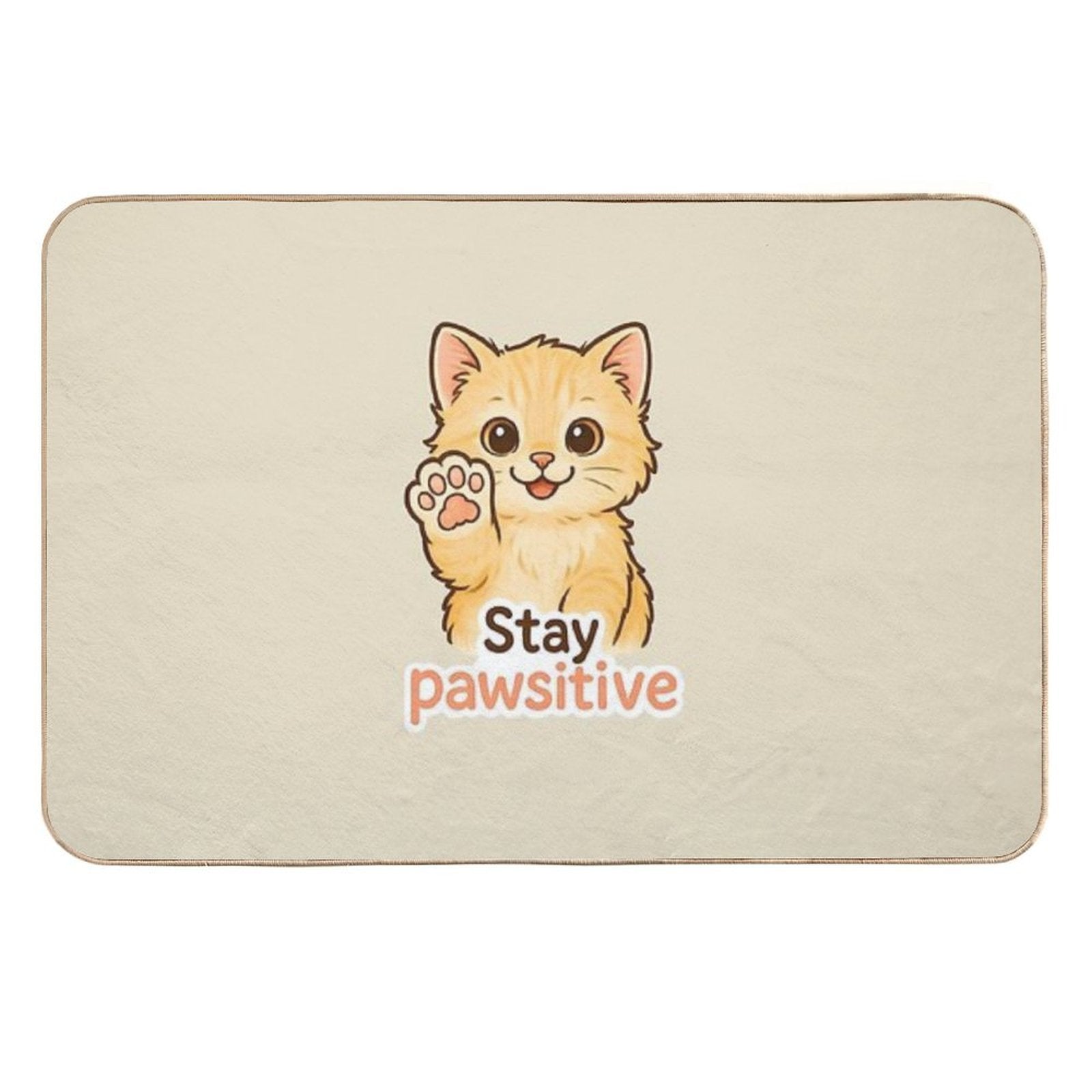 Stay Pawsitive  Long-Lasting Bath Mat