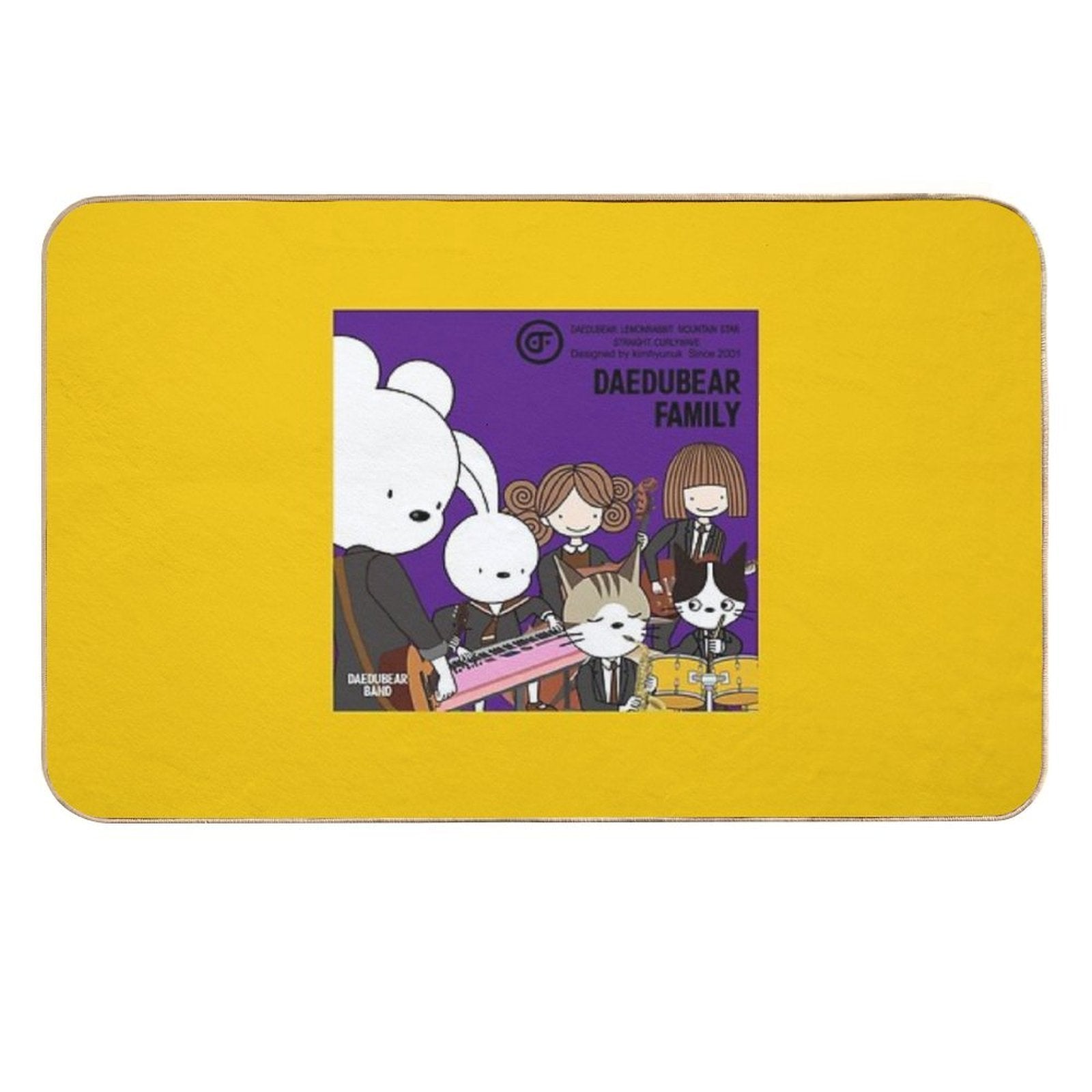 Daedubear Band  Non-Slip Bath Mat