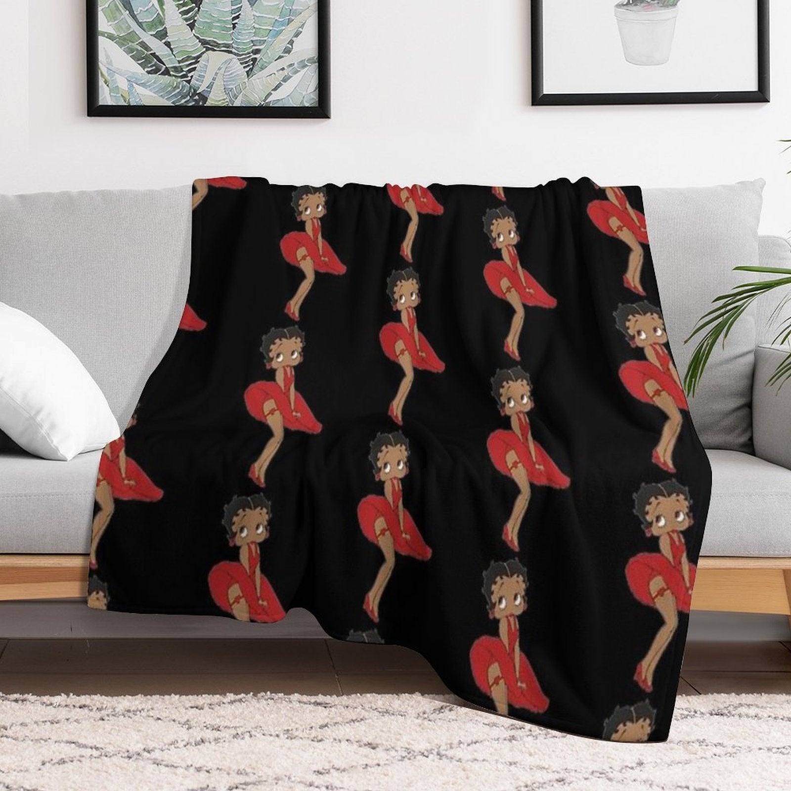 Betty Boop Comfort Throw Blanket