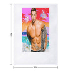 William Levy Shrink-resistant Throw Blanket