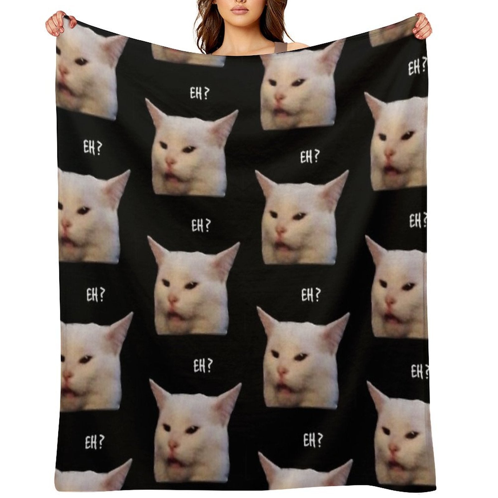 Smudge The Cat, Table Cat -funny Memes Anti-pilling Throw Blanket