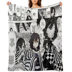 Iguro Obanai Machine-washable Throw Blanket