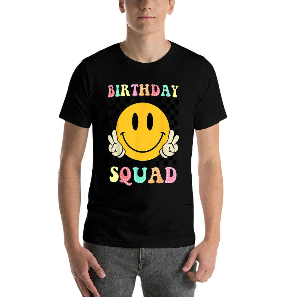 Birthday Squad Groovy Matching Family Birthday Squad  Eco-friendly Material T-Shirt
