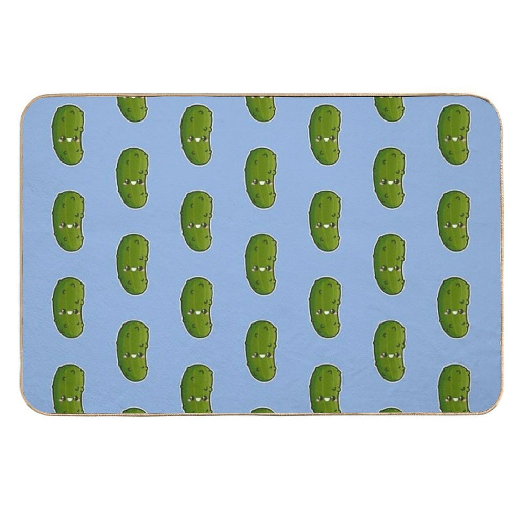 Kawaii Pickle  Easy Maintenance Bath Mat