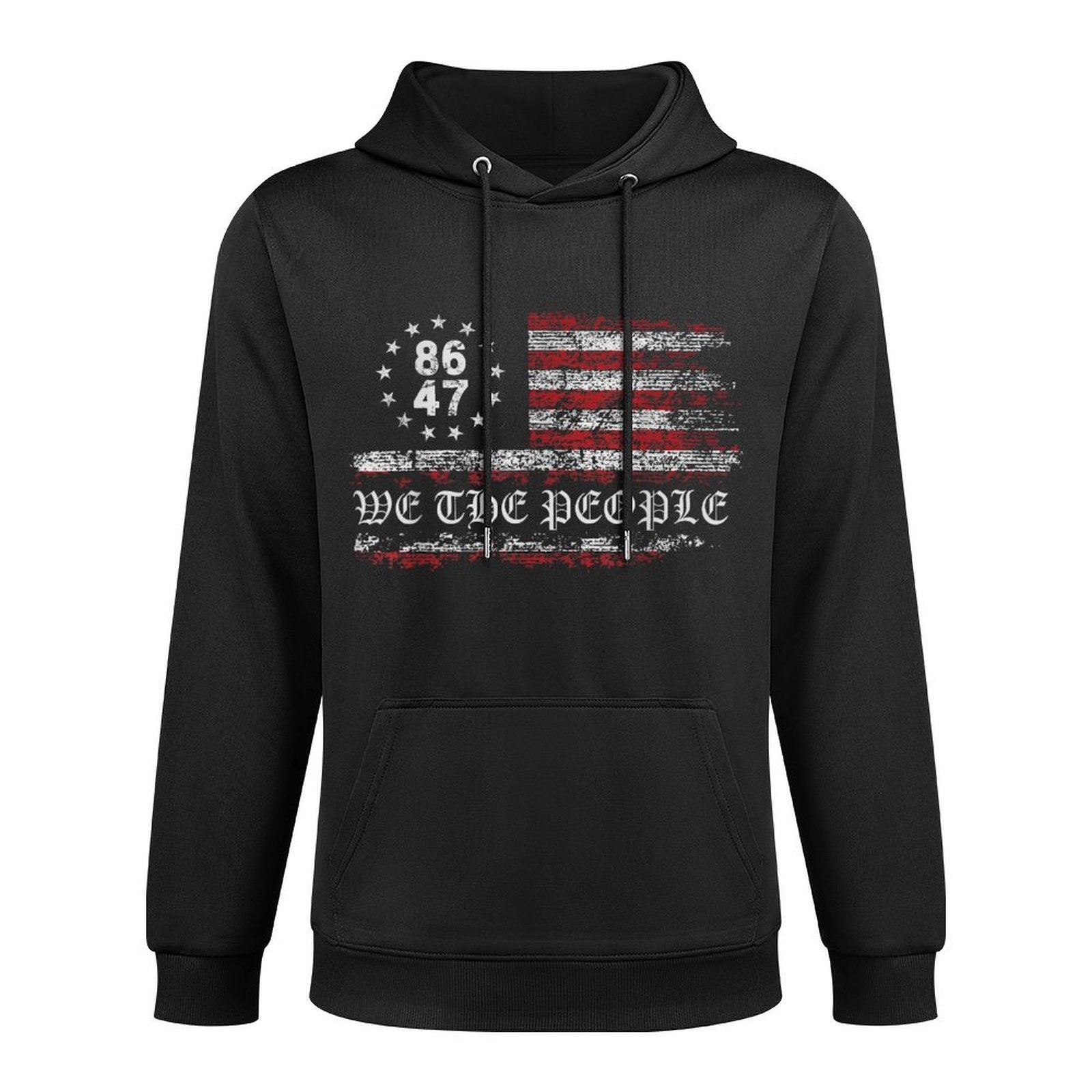 Anti Trump 8647 86 47 US We The People Impeach 47 Machine Washable Hoodie