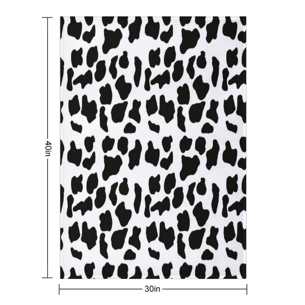 Cow Print Durable Throw Blanket