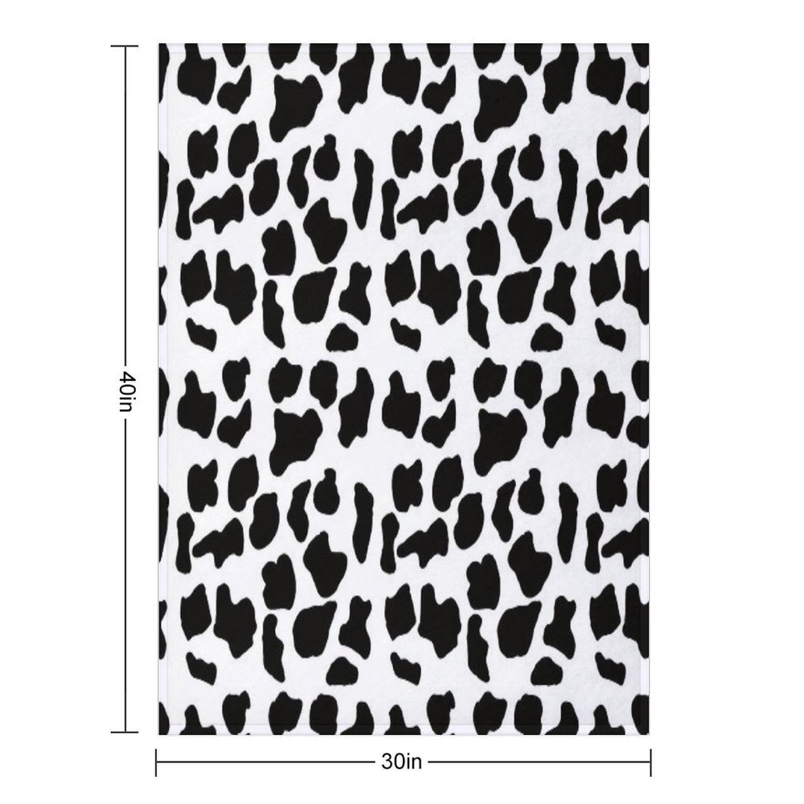 Cow Print Durable Throw Blanket