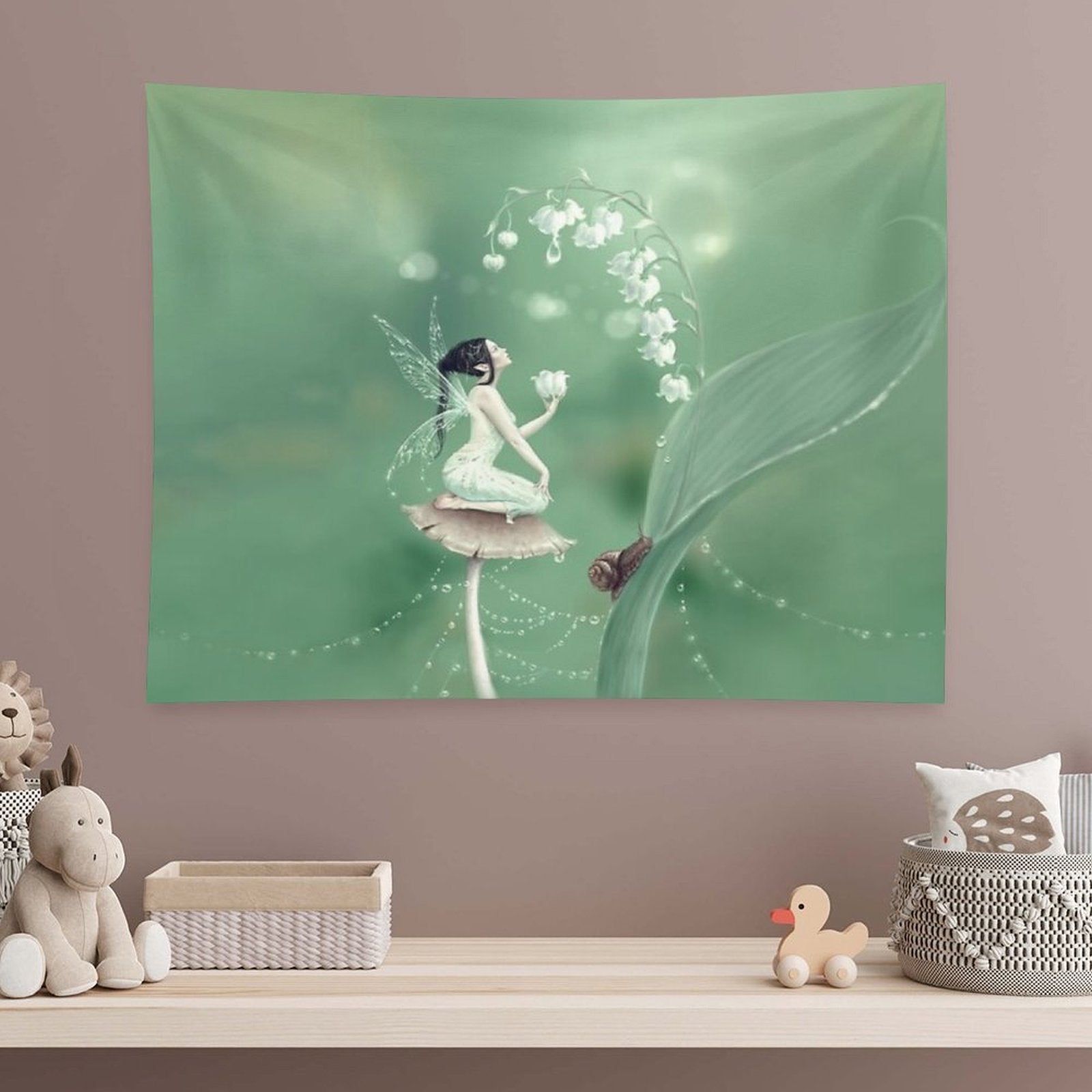 Lily of The Valley Flower Fairy Tapestry