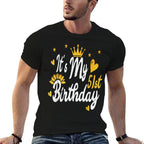 It's My 51st Birthday T-shirt - Happy Birthday  Polyester Blend T-Shirt