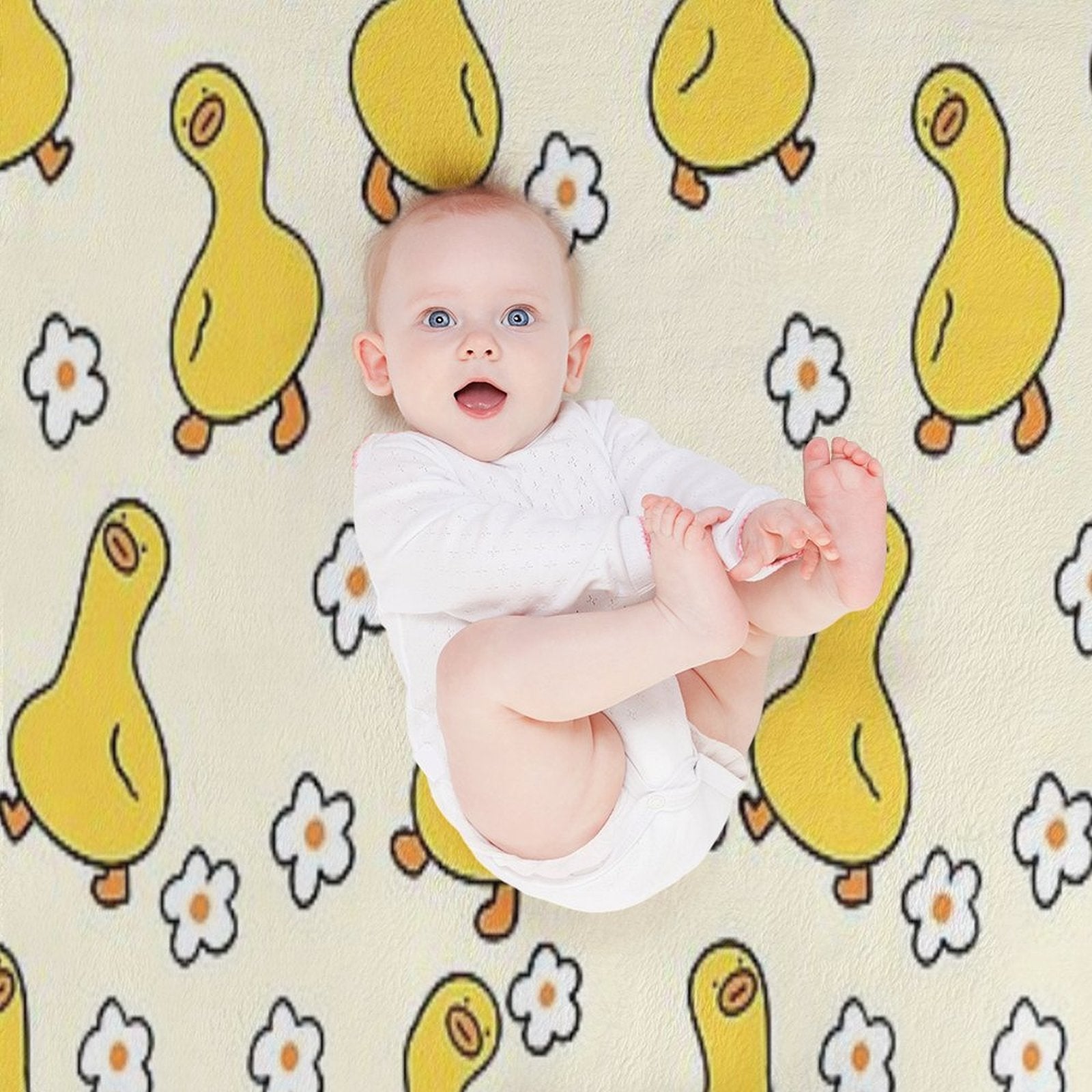 Cute Duck Pattern Perfect For Duck Owners Anti-pilling Throw Blanket