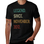 13 Years Old Legend Since November 2012 13th Birthday  Tagless Design T-Shirt