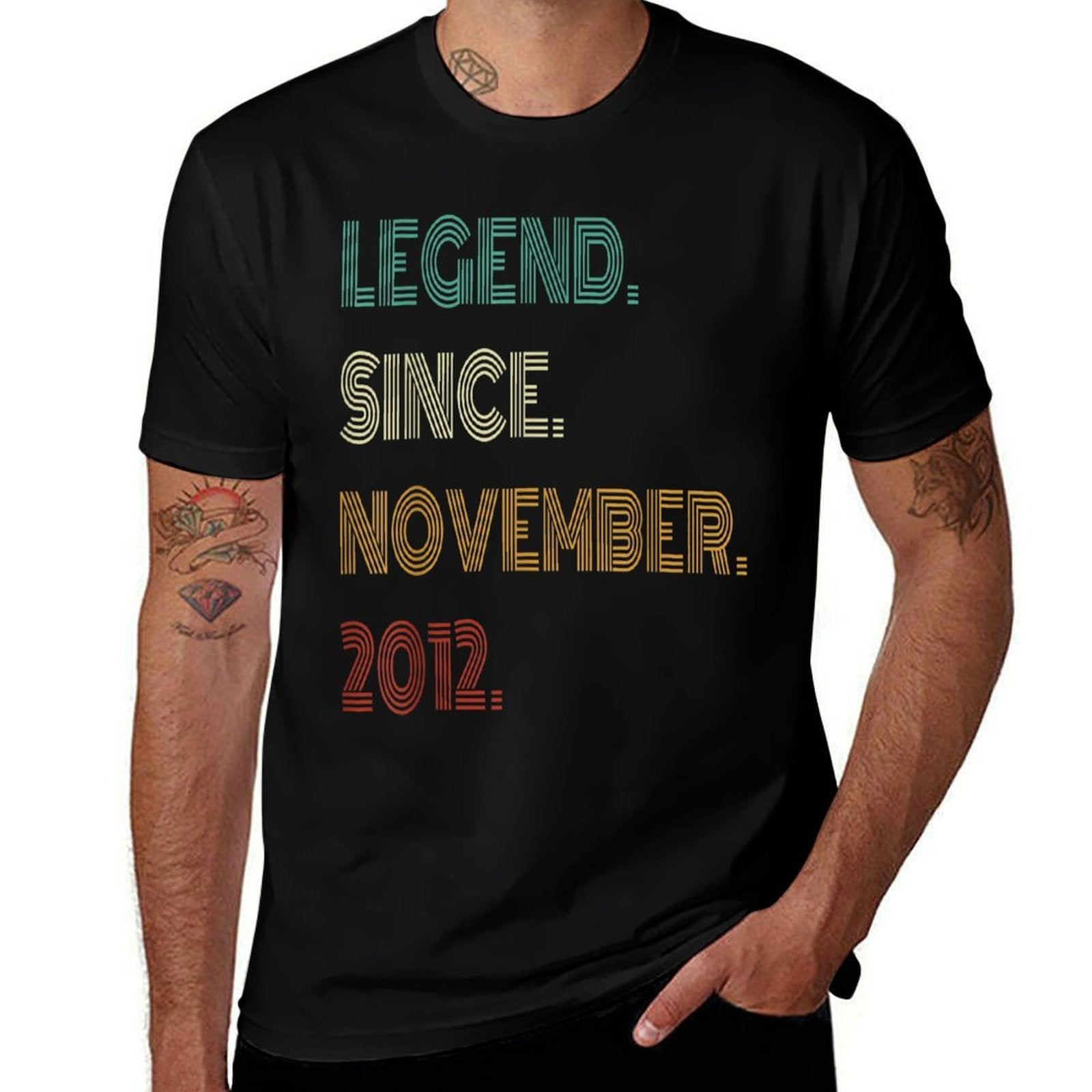 13 Years Old Legend Since November 2012 13th Birthday  Tagless Design T-Shirt