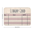 Library Card  Stain-Proof Bath Mat