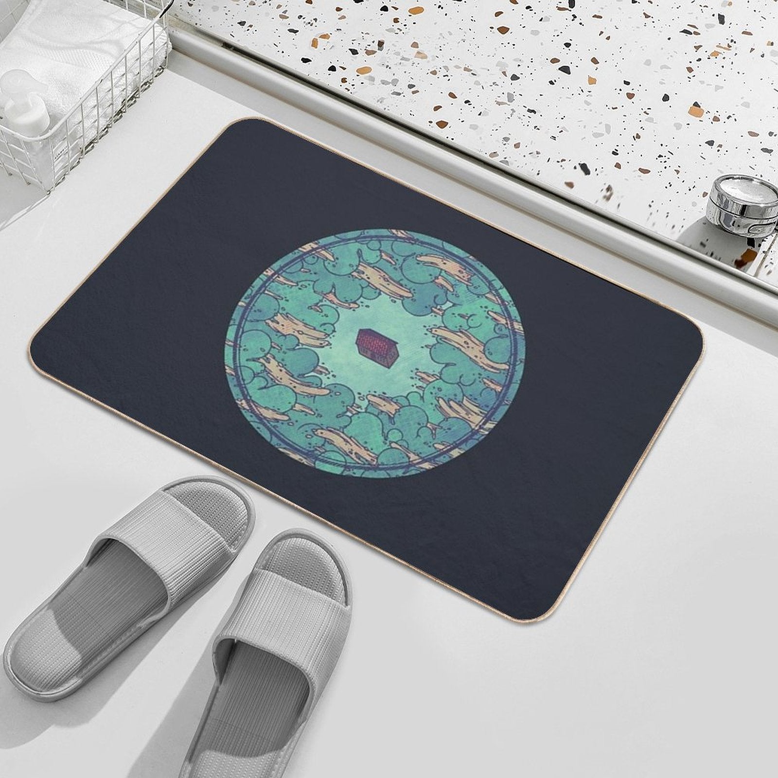 Away from Everyone  Long-Lasting Bath Mat