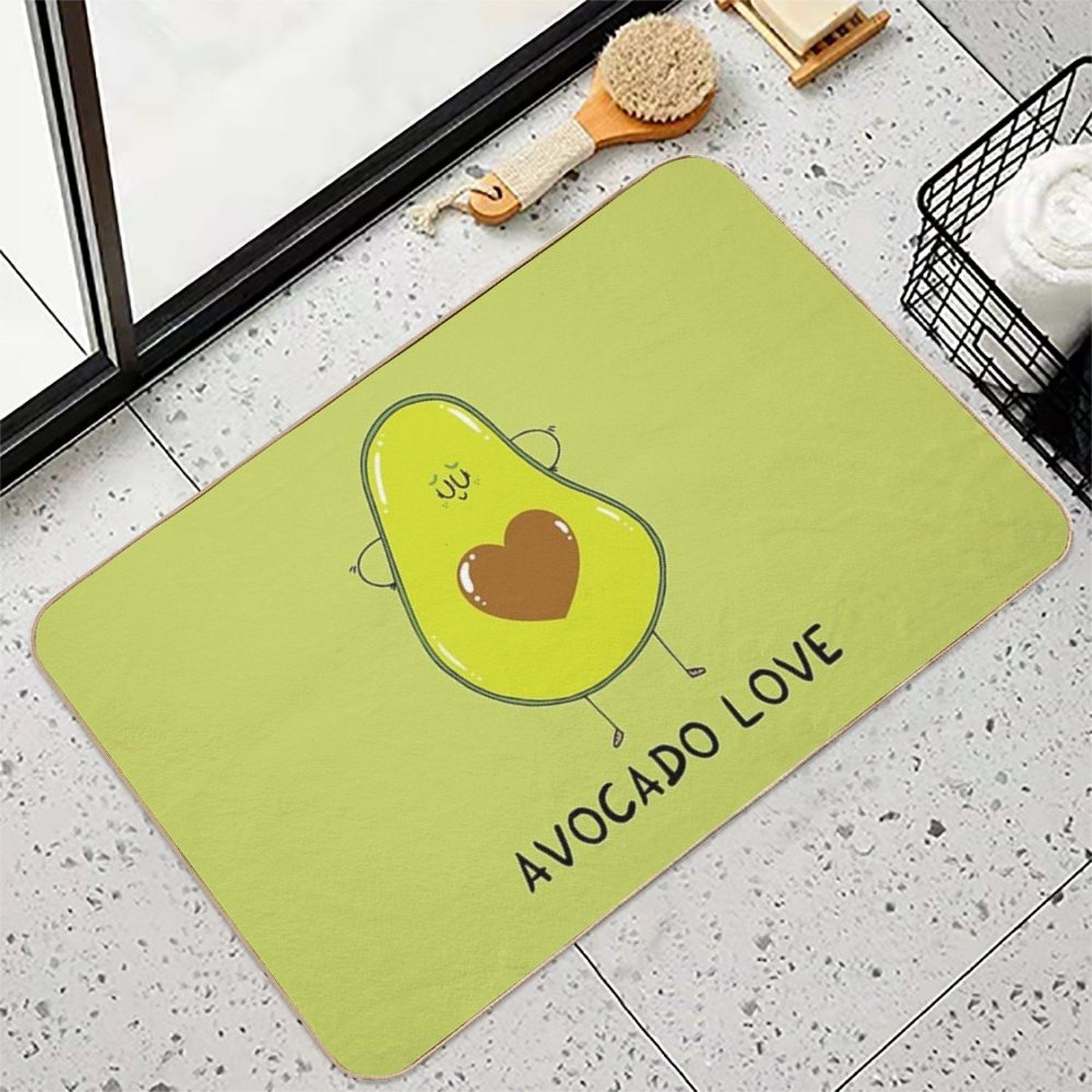 Avocado Love  Non-Slip Bath Mat