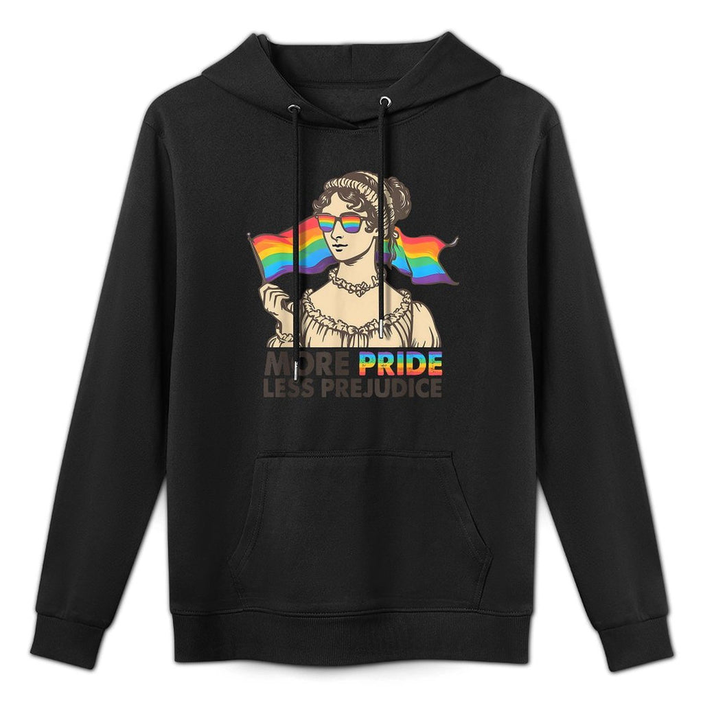 More Pride Less Prejudice Pride Month LGBTQ Gay Lesbian Unisex Design Hoodie