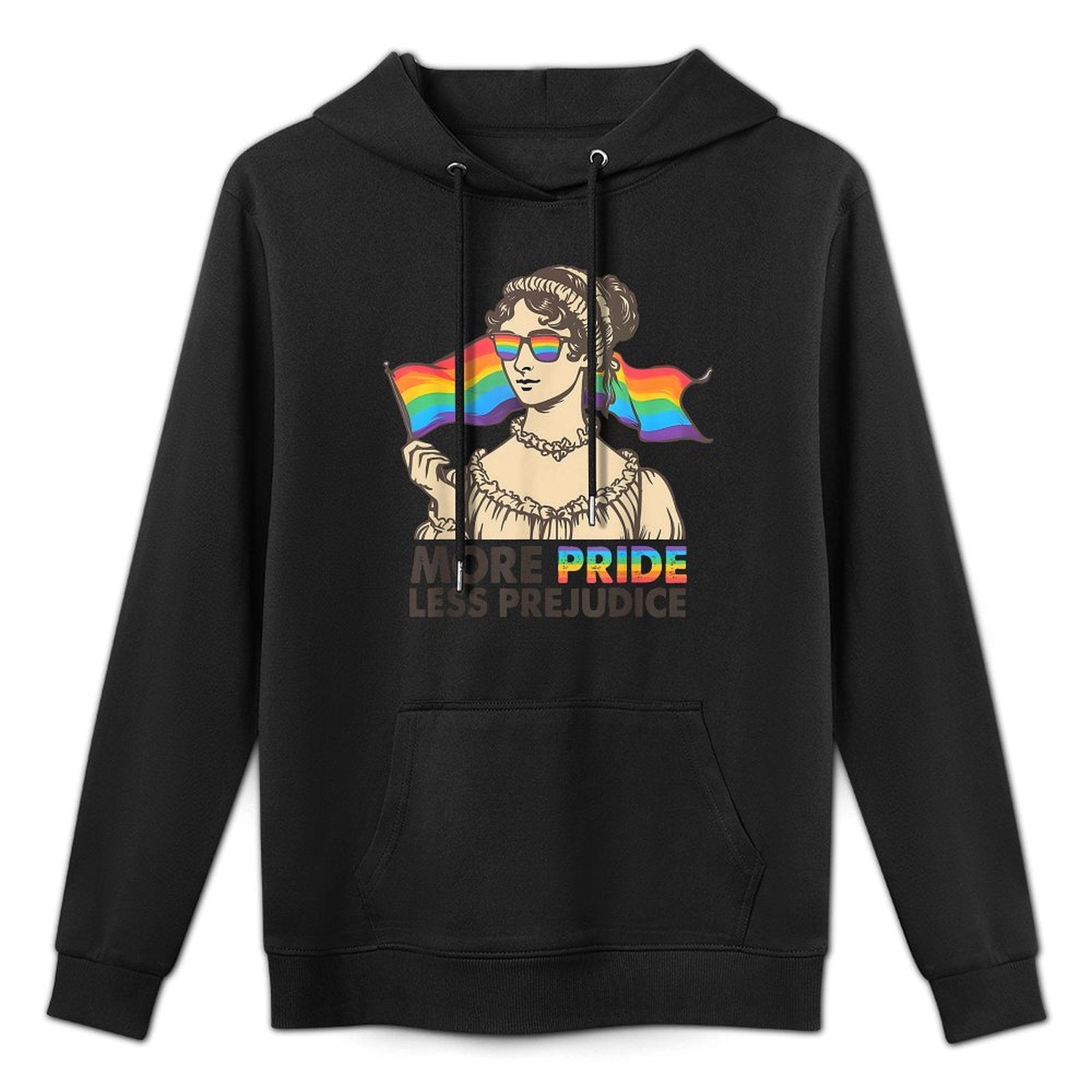 More Pride Less Prejudice Pride Month LGBTQ Gay Lesbian Unisex Design Hoodie