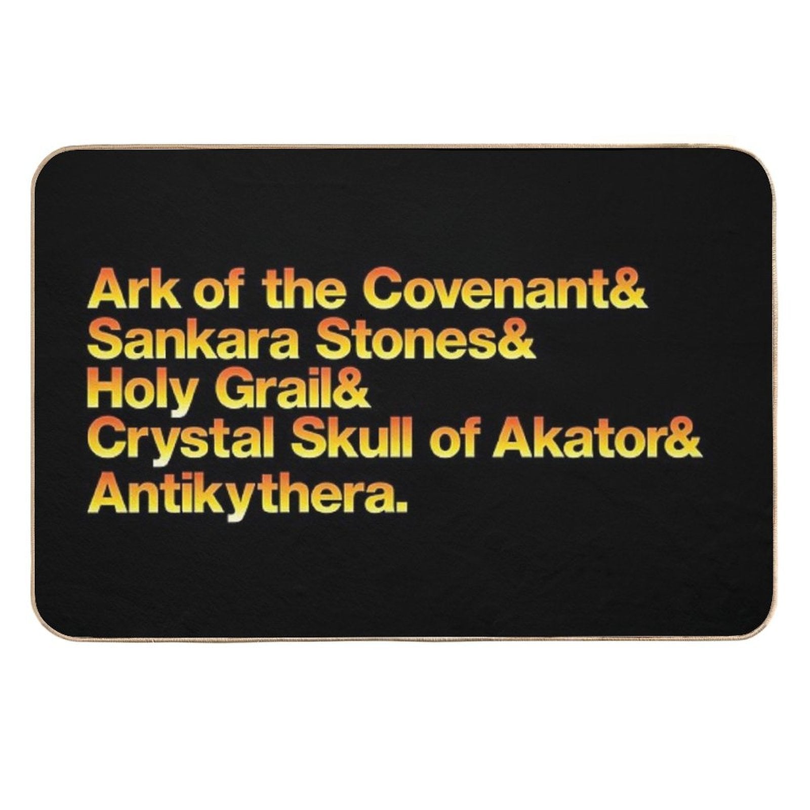 Indy Movie Macguffins (Indiana Jones) Durable Bath Mat