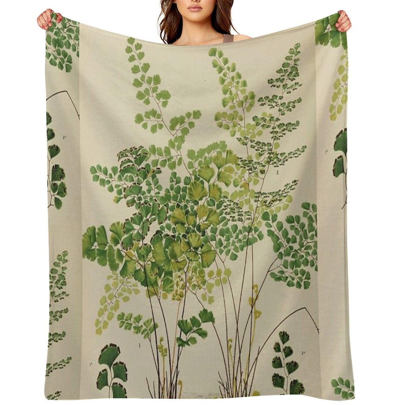 Maidenhair Ferns Quick-dry Throw Blanket