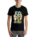 Disney Snow White Dwarfs Group Shot 50th Birthday  Trendy Pattern T-Shirt