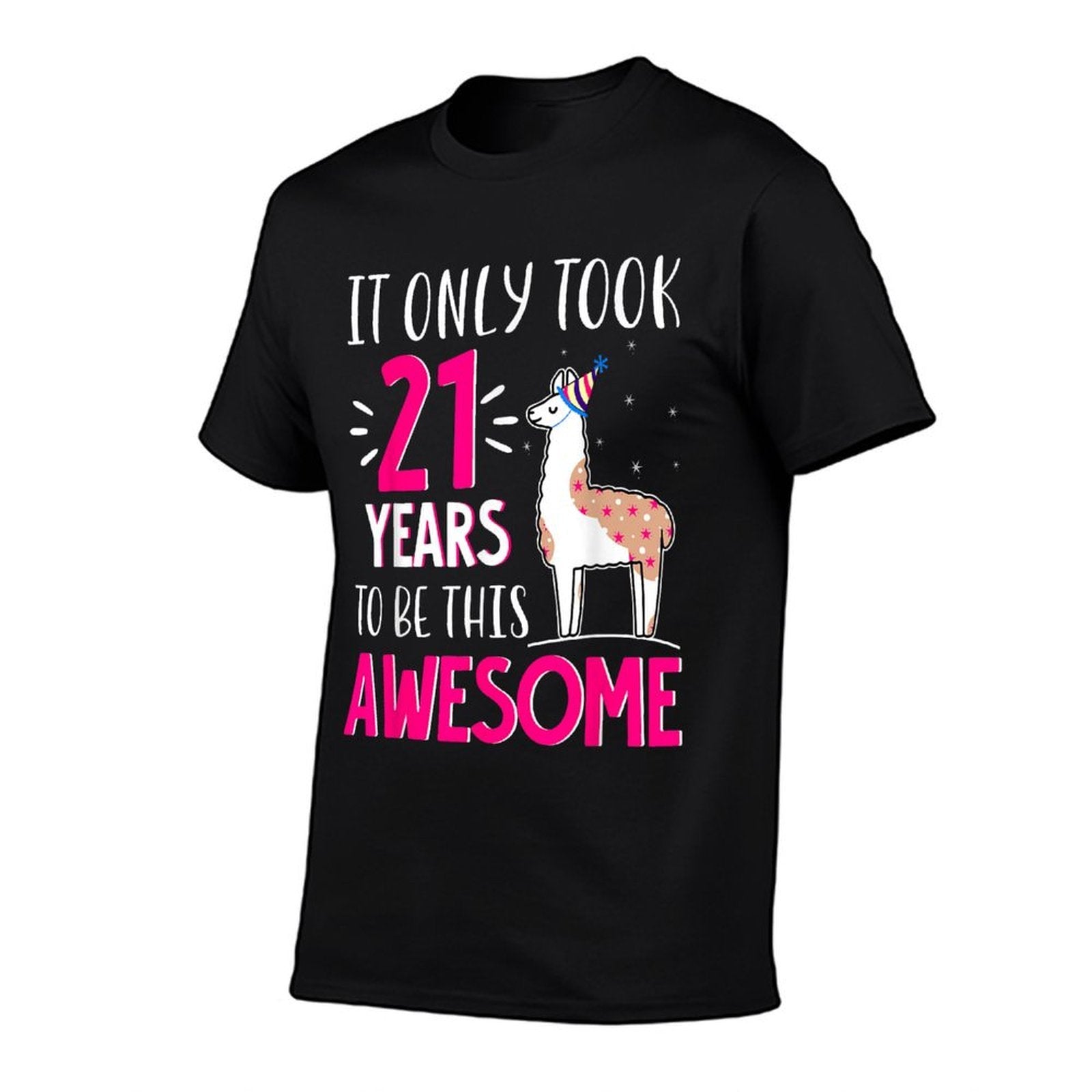 21st Birthday Llama T Awesome Gifts  Wrinkle-resistant T-Shirt