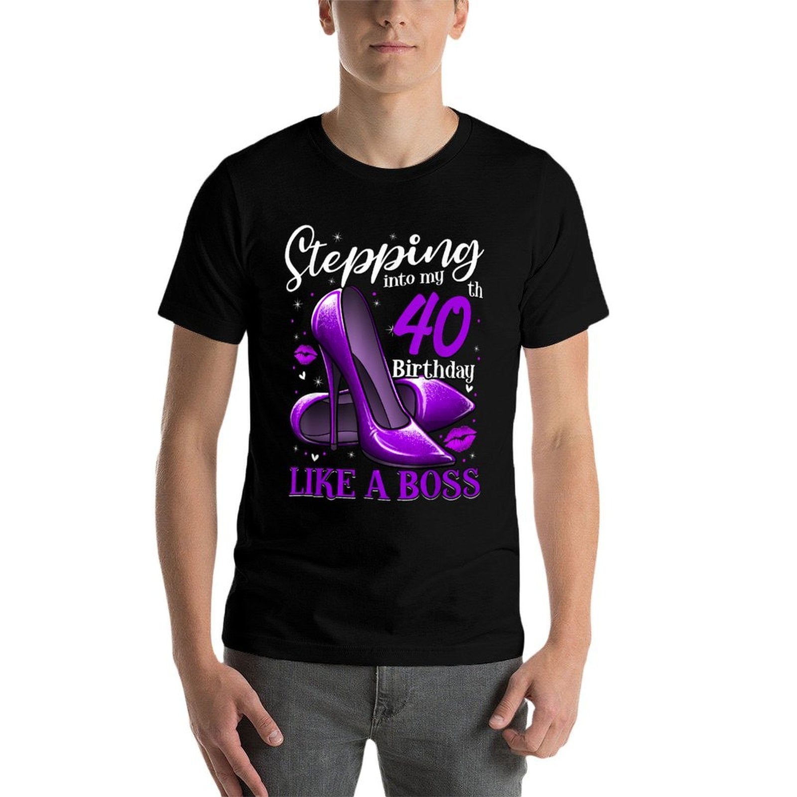 40 And Fabulous High Heels Stepping Into My 40th Birthday  Odor-resistant T-Shirt
