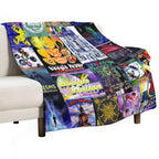90's Rave Flyers Quick-dry Throw Blanket
