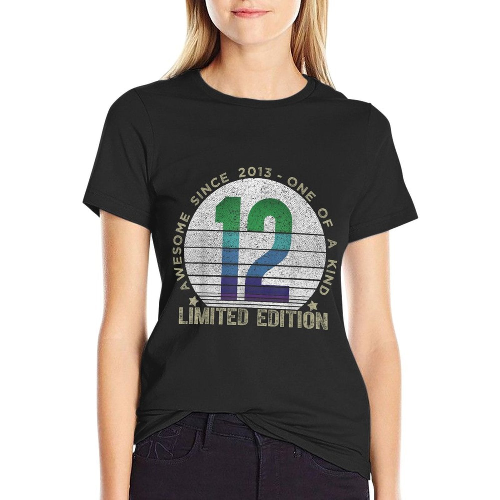 12 Year Old Gifts Vintage 2013 Limited Edition 12th Birthday  Polyester Blend T-Shirt